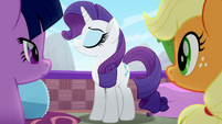 Rarity looking offended MLPRR