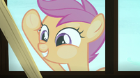 Scootaloo looking through the window S8E12