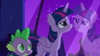 Twilight looks through the window feeling inspired S5E12