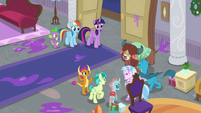 Young Six cheering happily S8E16
