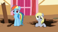 Rainbow Dash looks cute.