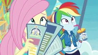 Fluttershy and Dash look at the coaster EGROF