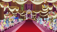 Ponies at Cranky Doodle and Matilda's wedding ceremony S5E9