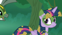 Twilight listening to Zecora's question S5E26