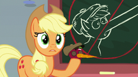 Applejack trying to teach about honesty S8E1