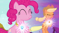 Pinkie Pie and Applejack.