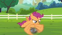 Scootaloo fixing her unicycle S4E15