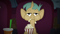 Snails stuffing his face with popcorn S9E6