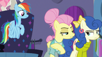 Snooty Fluttershy insulting Rainbow Dash S8E4