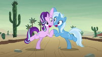 Starlight and Trixie "poof of smoke" S8E19