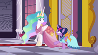 But Celestia...You got drenched with slime along with everypony else!