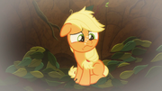 Young Applejack at bottom of pit S9E10