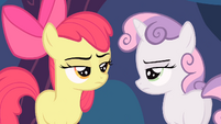 Apple Bloom and Sweetie Belle annoyed S4E05