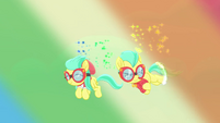 Barley and Pickle fly through the rainboom MLPRR