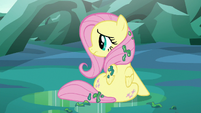 Fluttershy sitting alone covered in changeling slime S6E26