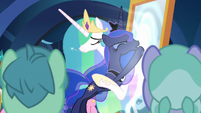 Princess Luna happy to see her sister S7E10