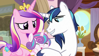 Shining Armor tickling Flurry Heart S7E22