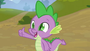 Spike gives Applejack a thumbs-up S03E09.png