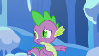 Spike looking back at Thorax S6E16