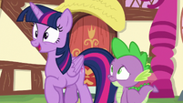 Twilight excitedly bouncing up and down S6E22