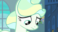 Vapor Trail with her eyes cast downward S6E24