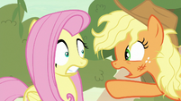 Applejack tells Fluttershy to come on S8E23