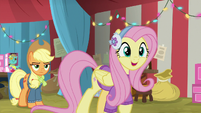 Fluttershy taken by Flim and Flam's words MLPBGE