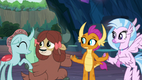 Ocellus joins hooves with Yona S9E3