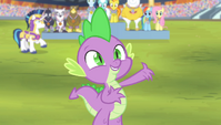 Spike "shall do the honor of singing" S4E24