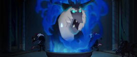 Storm King angrily sticks head through smoke MLPTM