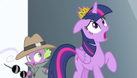 Twilight and Spike in shock S4E24