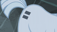 Acercamiento a la Cutie Mark de signo de igual de Double Diamond EMC-P2