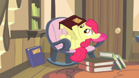 Apple Bloom reading a book S4E17