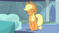 "It's true." (Eeyup. Applejack's much more mature than the rest of her friends)