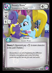 Beauty Brass, Sousaphone Player card MLP CCG