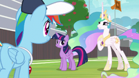 Celestia "cheer squad was an inspiration" S9E15