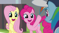 Fluttershy and Pinkie "awesome!" S9E15