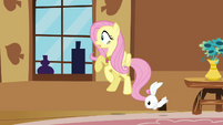 Fluttershy surprised by Discord S3E10