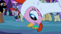 Pinkie Pie about to eat a candy S2E04