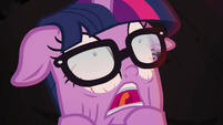 Pony Sci-Twi shrieking with horror EGSB