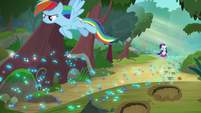 Rainbow Dash follows the Azurantium trail S8E17