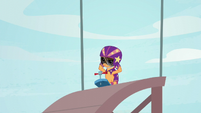 Scootaloo at top of stunt ramp S5E4