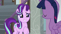 Starlight Glimmer grinning with hope S8E12