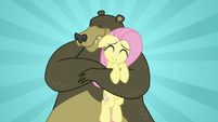 Fluttershy getting a warm bear hug S7E2