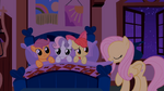 Fluttershy puts the CMC to bed for the first time S01E17