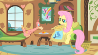 Fluttershy sitting like a person S1E22