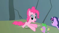 Pinkie Pie undergoing swift changes S1E15