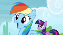 Rainbow Dash gasping excitedly S4E10