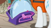 Rarity levitates large food tray out of her bag S6E22