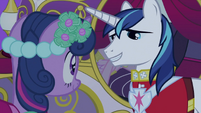 Shining Armor talking to Twilight S2E26